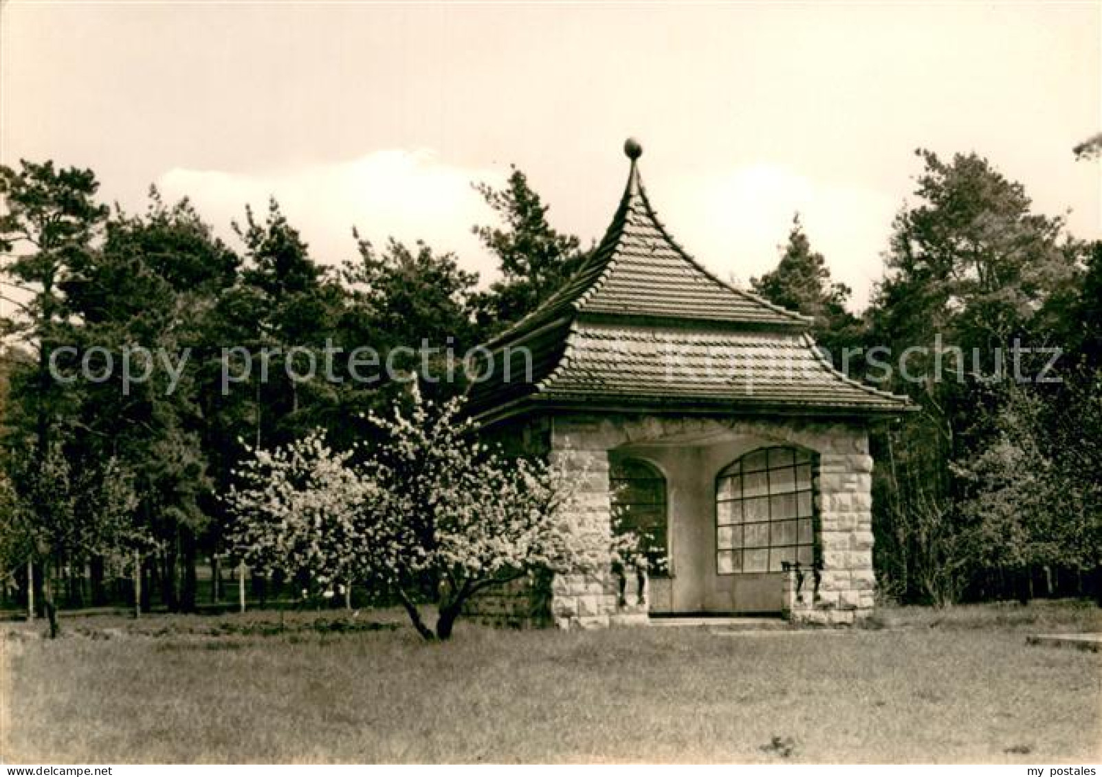 Schwerin Koenigs-Wusterhausen Ferienheim Bergfrieden Pavillon Handabzug