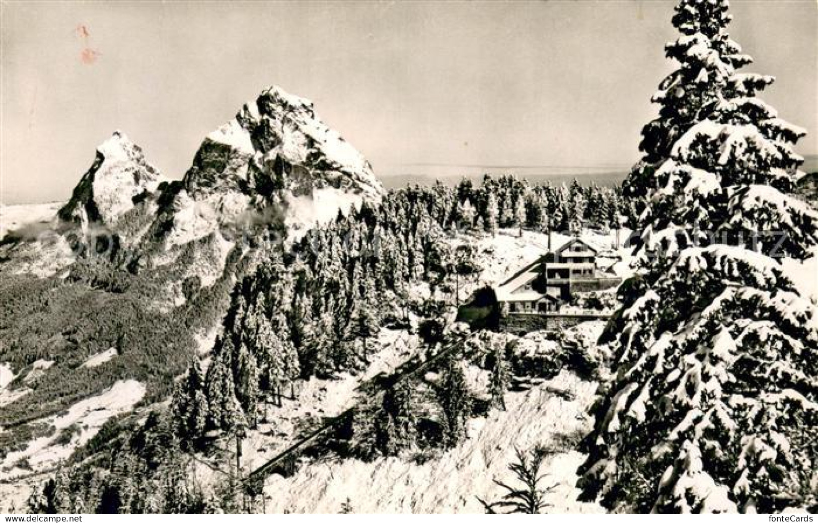 Schwyz SZ Drahtseilbahn Schwyz Stoos Bergstation Wintersportplatz Alpen