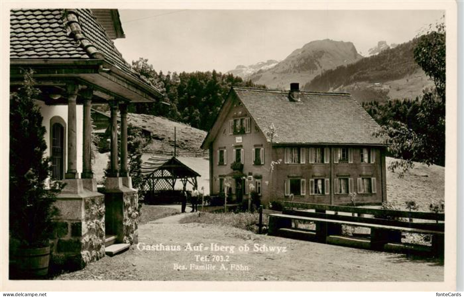 Schwyz SZ Gasthaus Auf-Iberg
