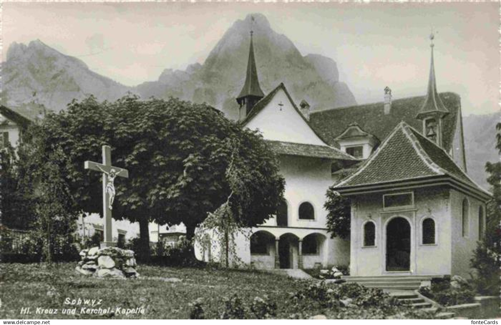 SCHWYZ SZ Hl Kreuz und Kerchal Kapelle