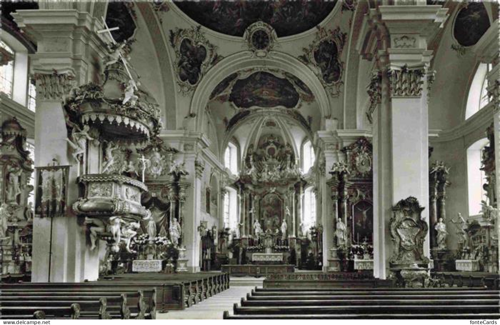 Schwyz SZ Inneres der St. Martinskirche