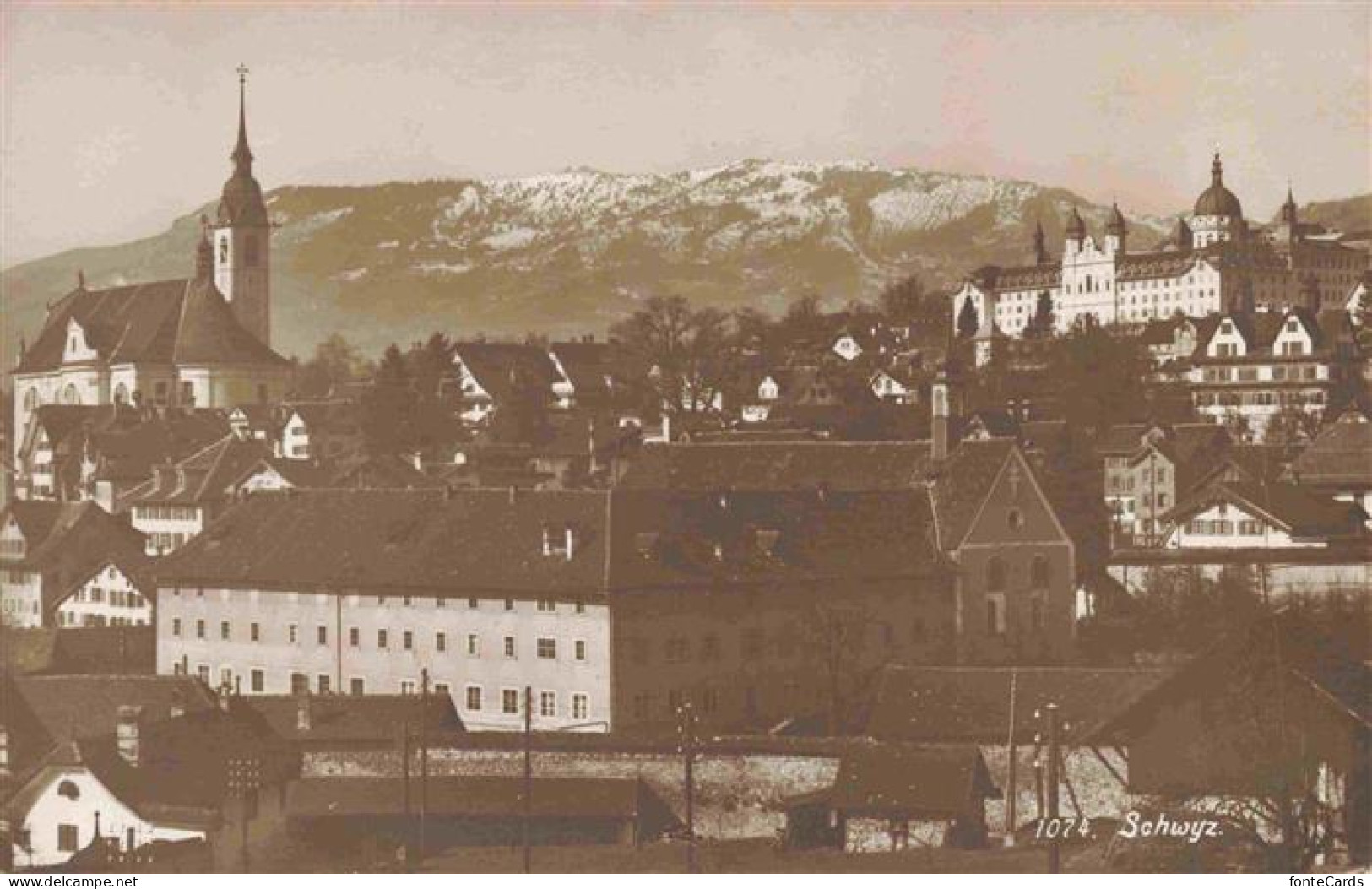 SCHWYZ SZ Kirche und Schloss