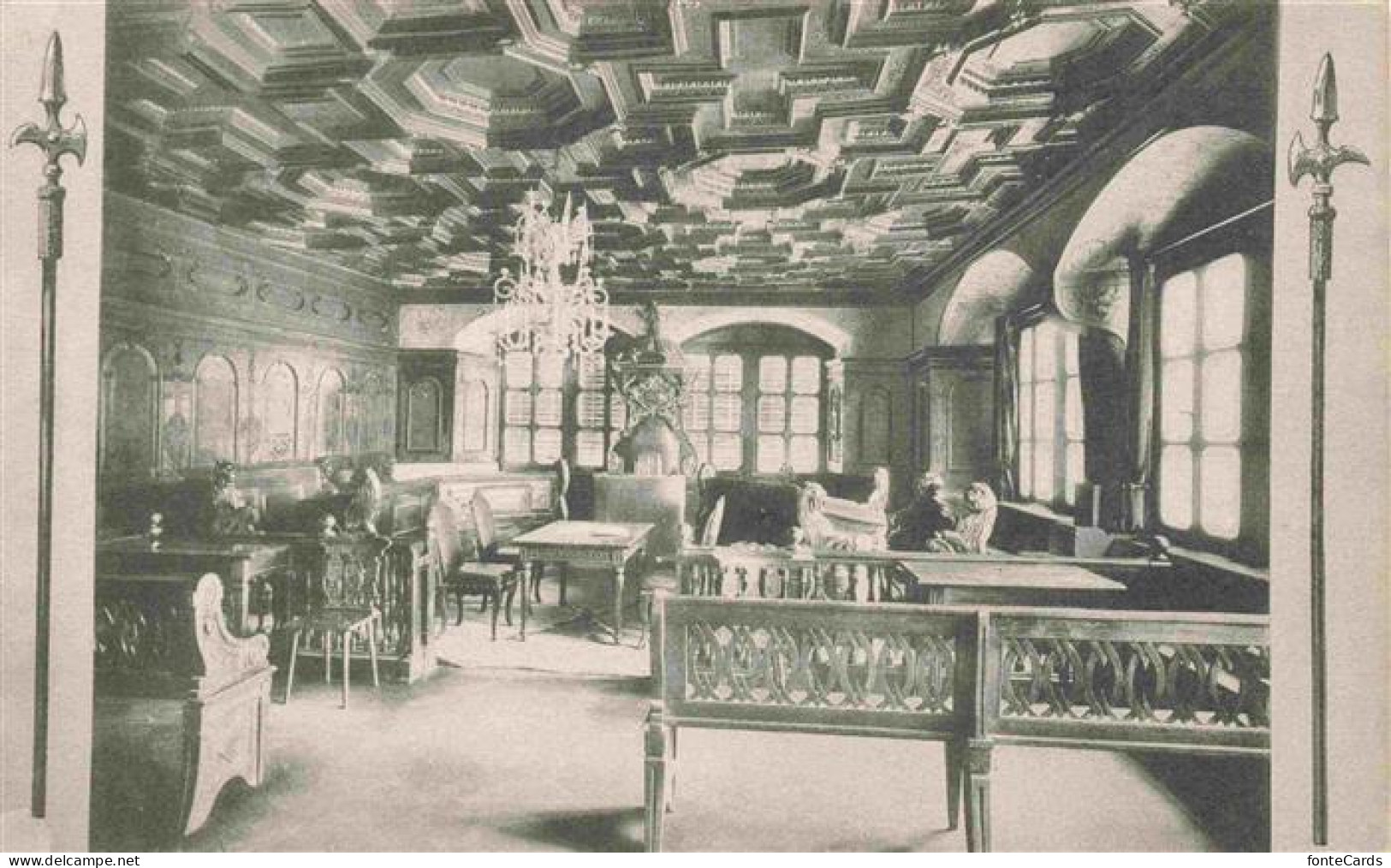 SCHWYZ SZ Kleiner Ratssaal Gerichtssaal im Rathaus zu Schwyz