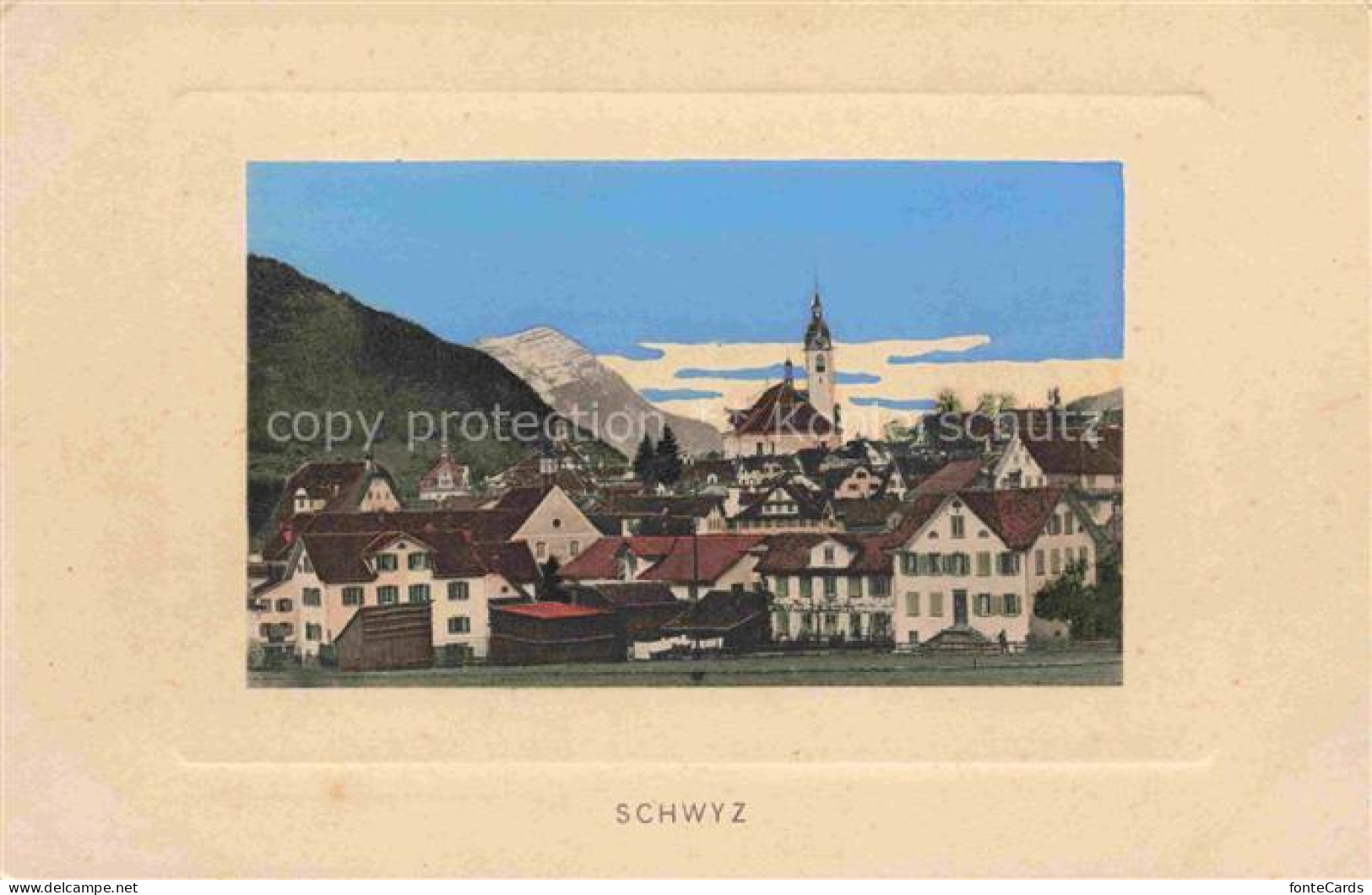 SCHWYZ SZ Ortsansicht