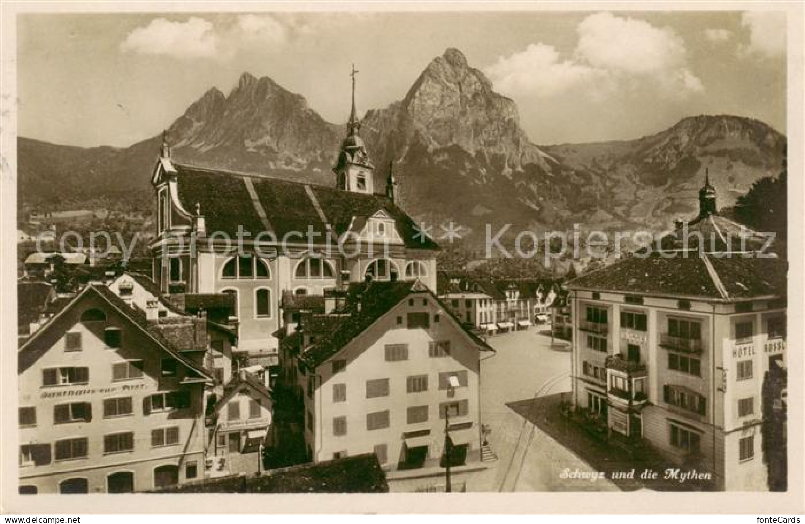 Schwyz SZ und die Mythen Feldpost