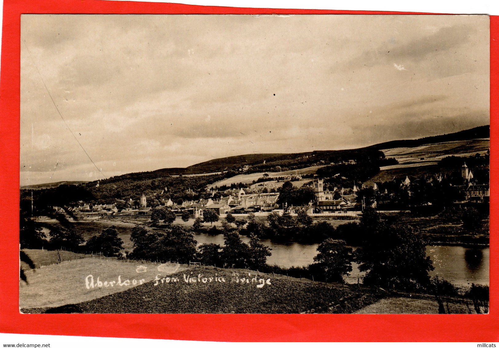 SCOTLAND BANFFSHIRE   ABERLOUR  FROM VICTORIA BRIDGE  RP pu 1926
