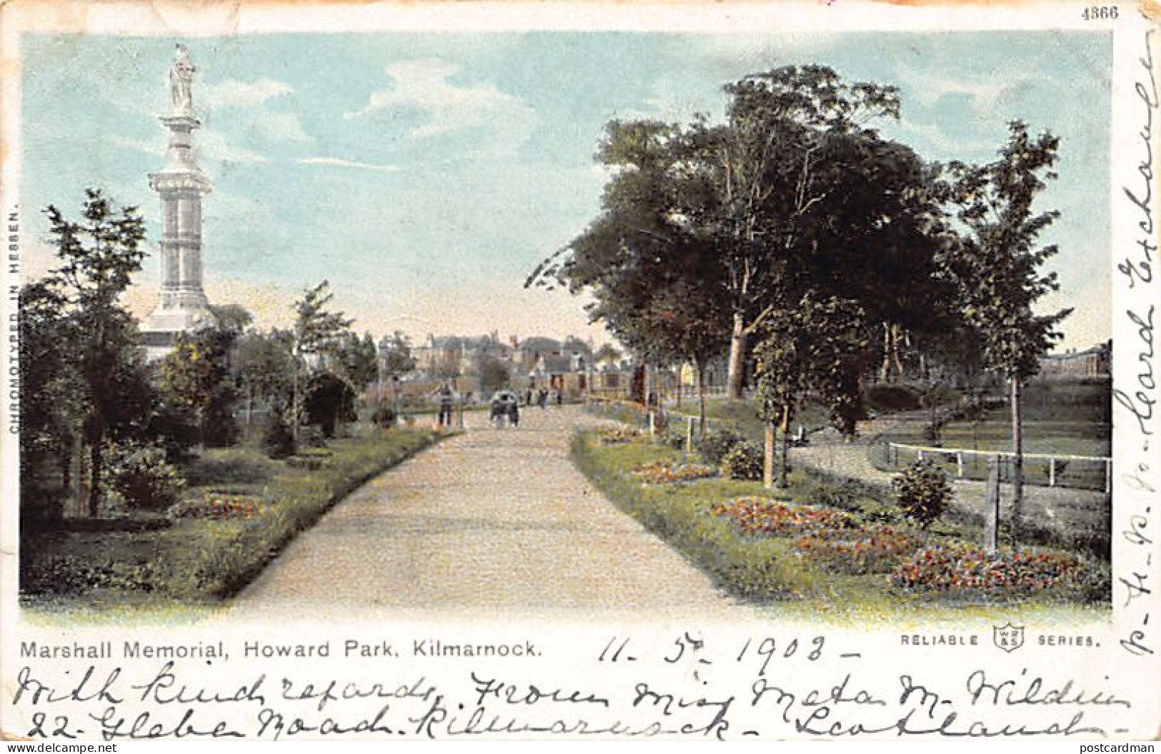 Scotland - KILMARNOCK - Marshall Memorial - Howard Park