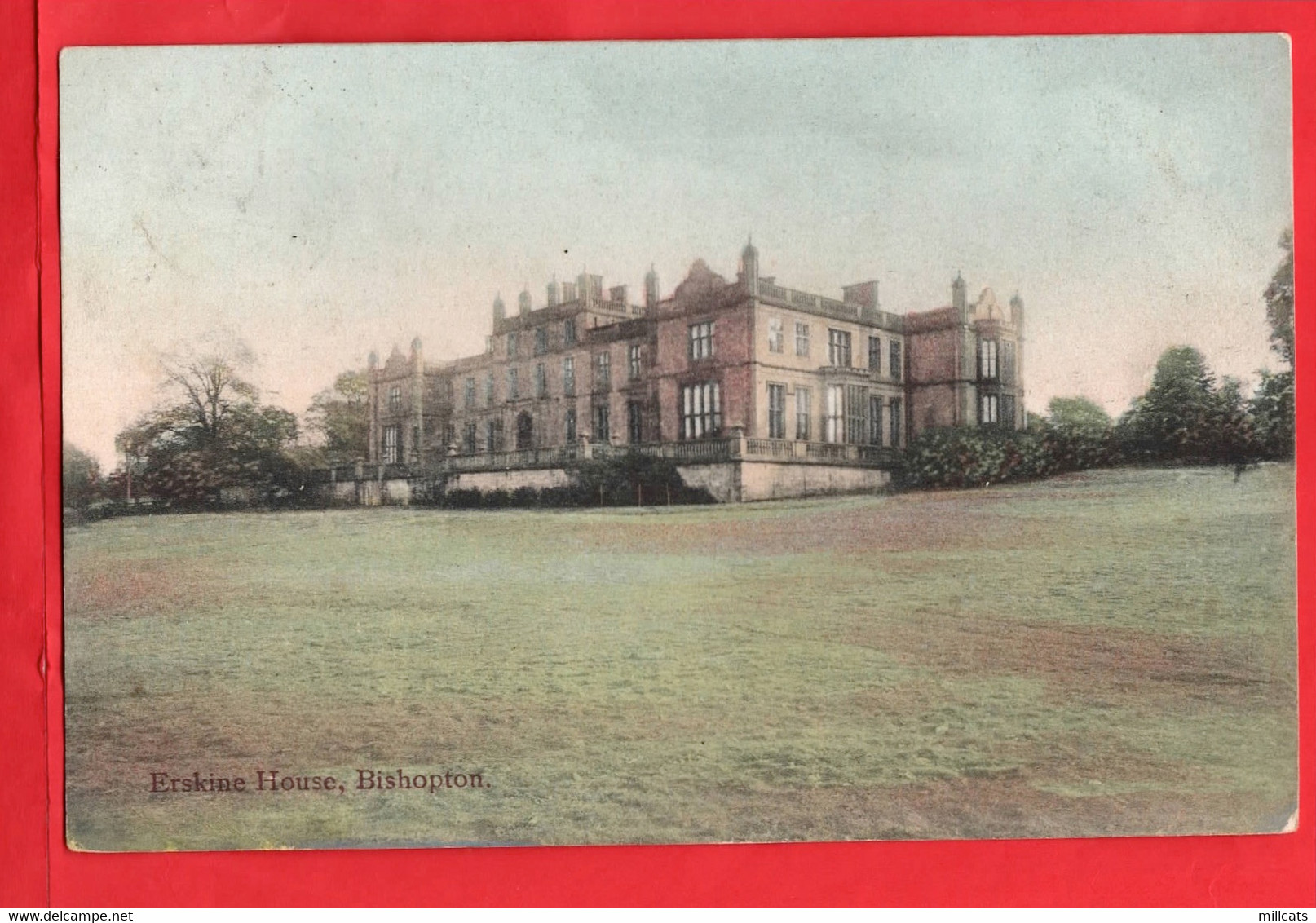 SCOTLAND   LANARKSHIRE GLASGOW   BISHOPTON  ERSKINE HOUSE  EX WW1 HOSPITAL  pu LAMLASH 1905