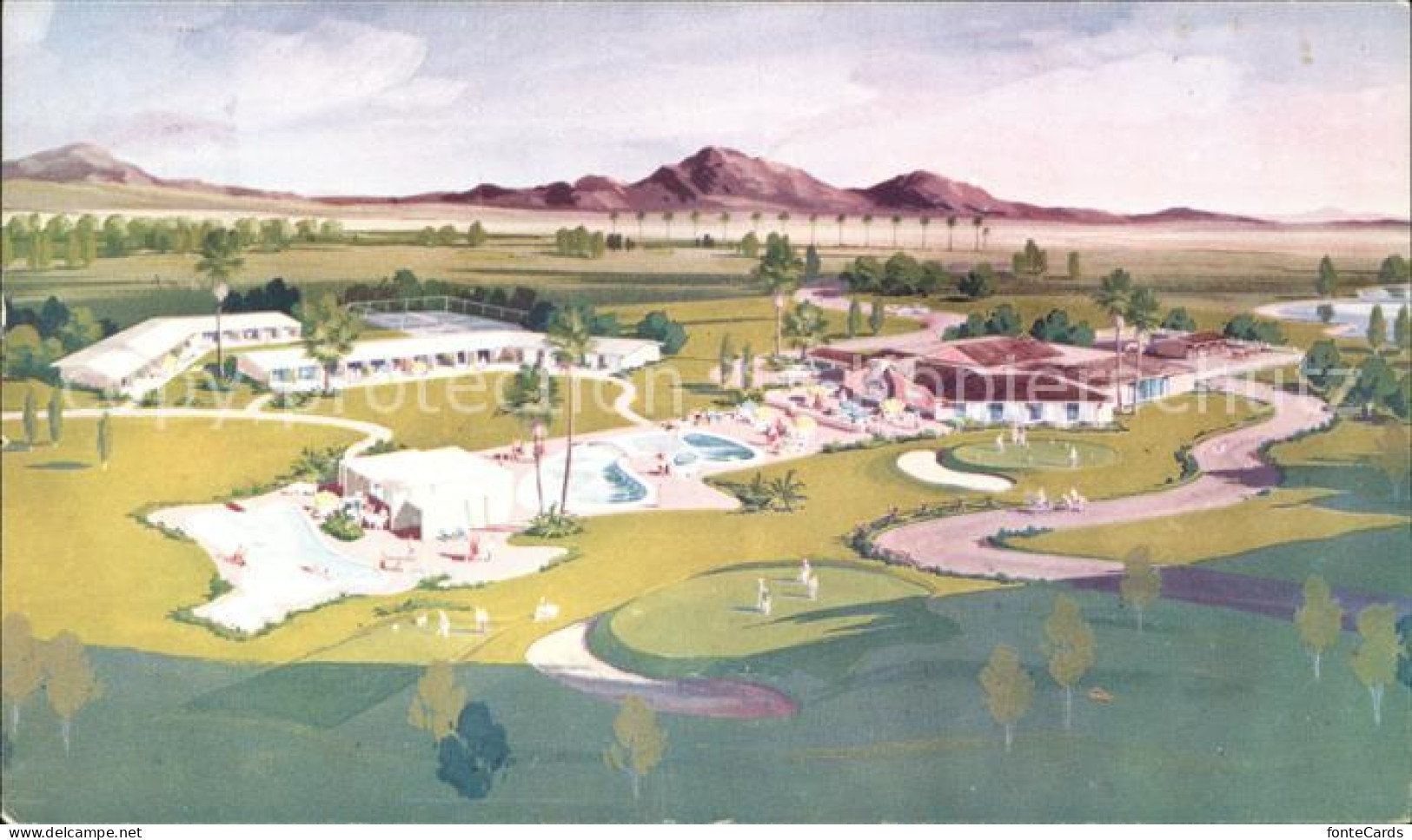 Scottsdale Country Club Golf Zeichnung