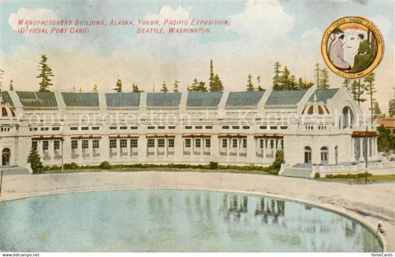 Seattle Washington USA Manufactured Building Alaska Yukon Pacific Exposition