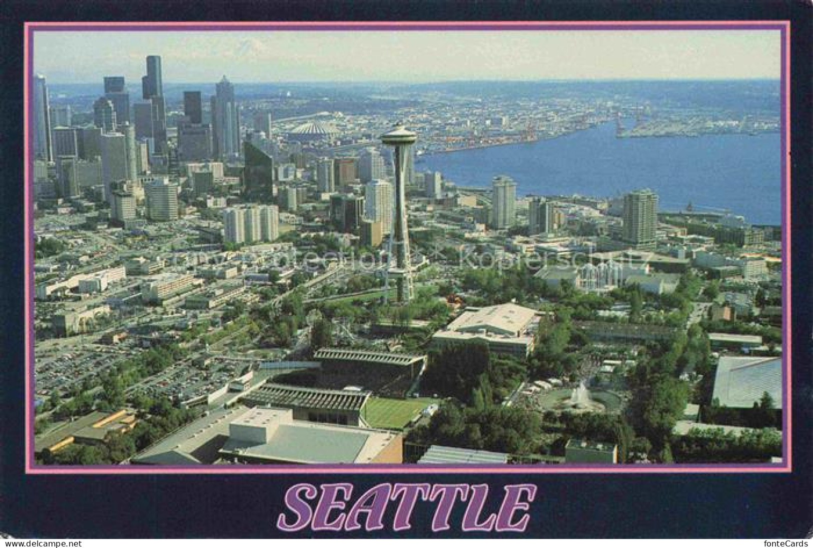 Seattle Washington USA Memorial Stadium The Space Needle and the Seattle Center