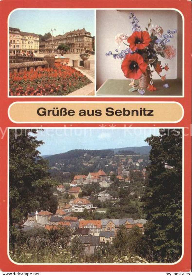 Sebnitz Markt Exponat VEB Kunstblume Sebnitz
