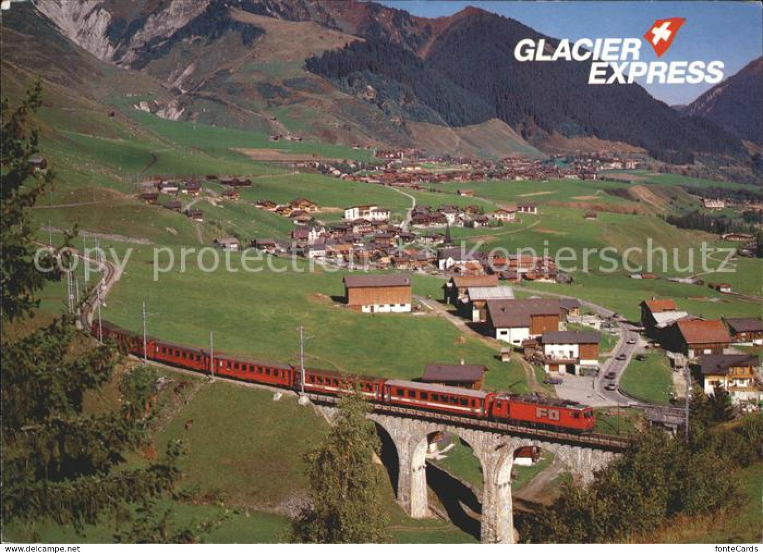 Sedrun Rueras Glacier-Express im Tujetsch