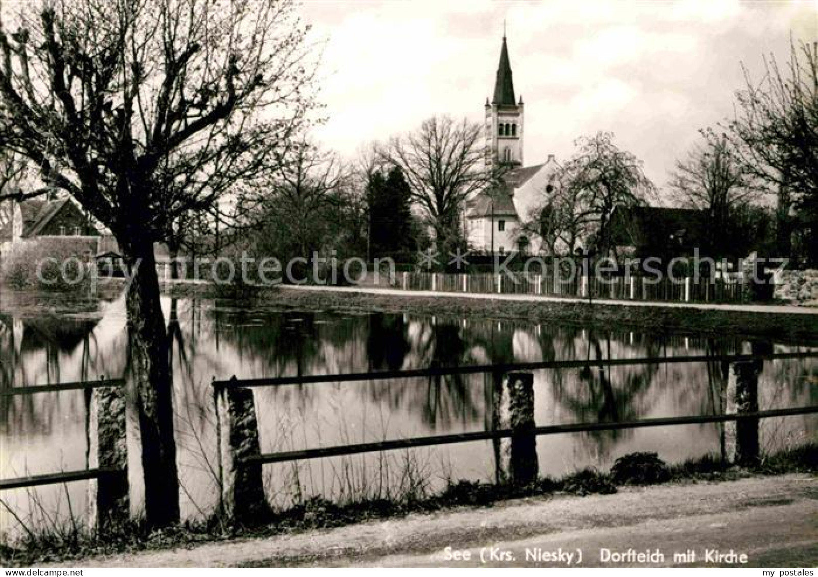 See Niesky Dorfteich Kirche