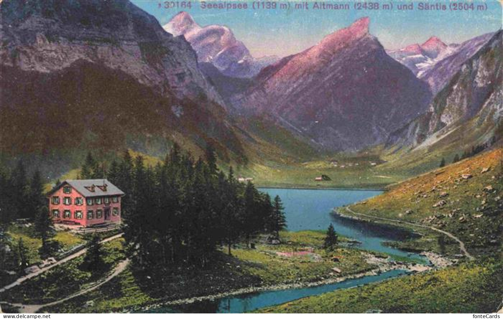 Seealpsee 1139m Saentis IR mit Altmann und Saentis
