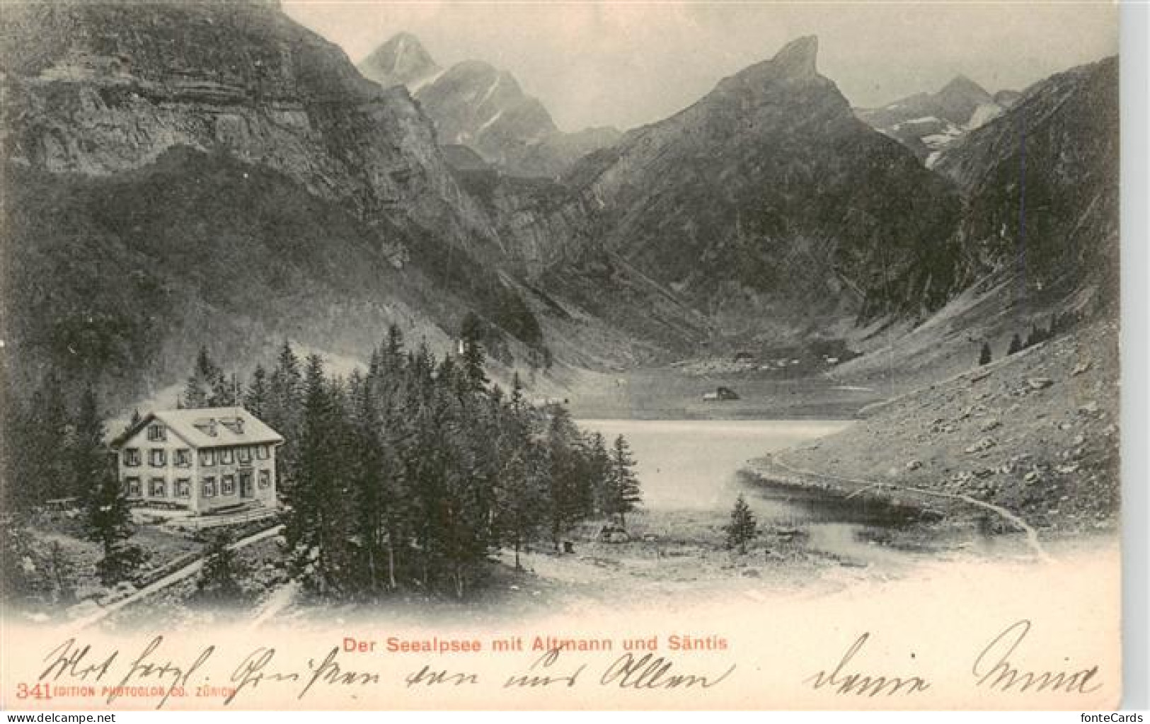 Seealpsee Saentis IR mit Altmann und Saentis