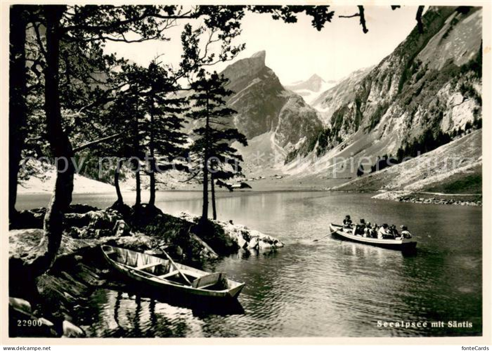 Seealpsee Saentis IR mit Blick zum Rossmad und Saentis