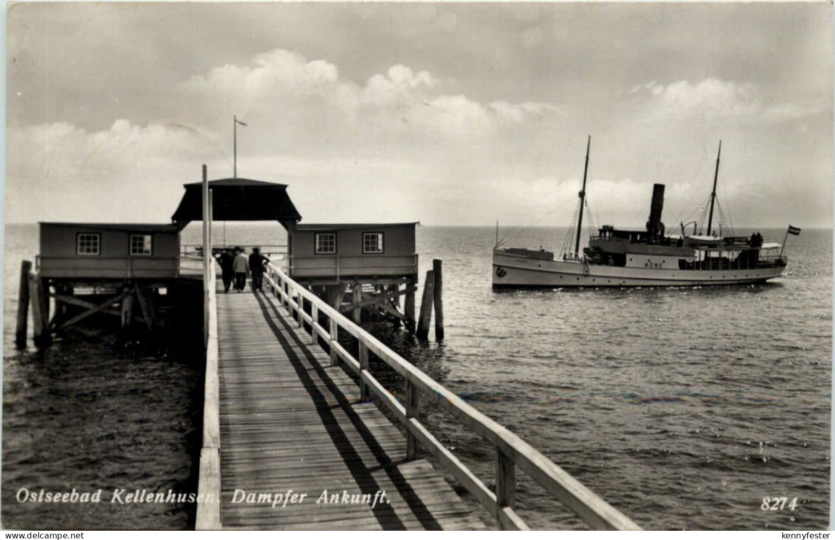 Seebad Kellenhusen, Dampfer Ankunft