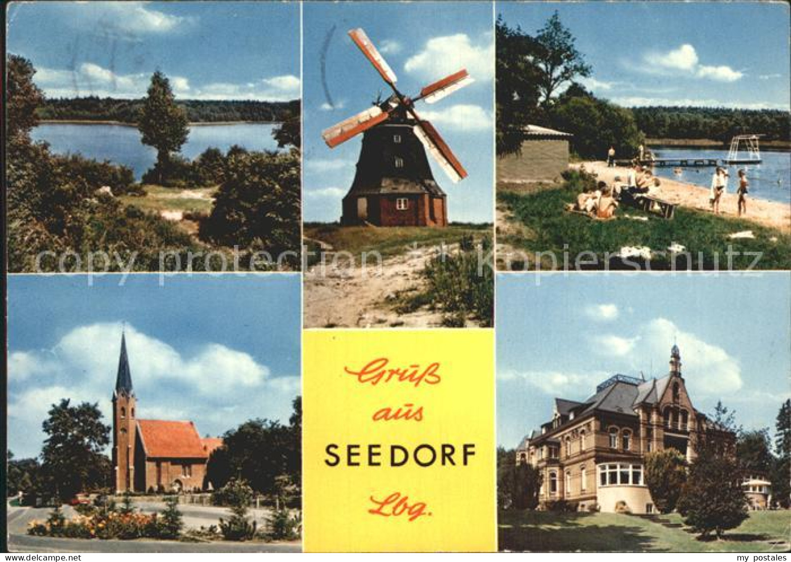 Seedorf Lauenburg Windmuehle Kirche