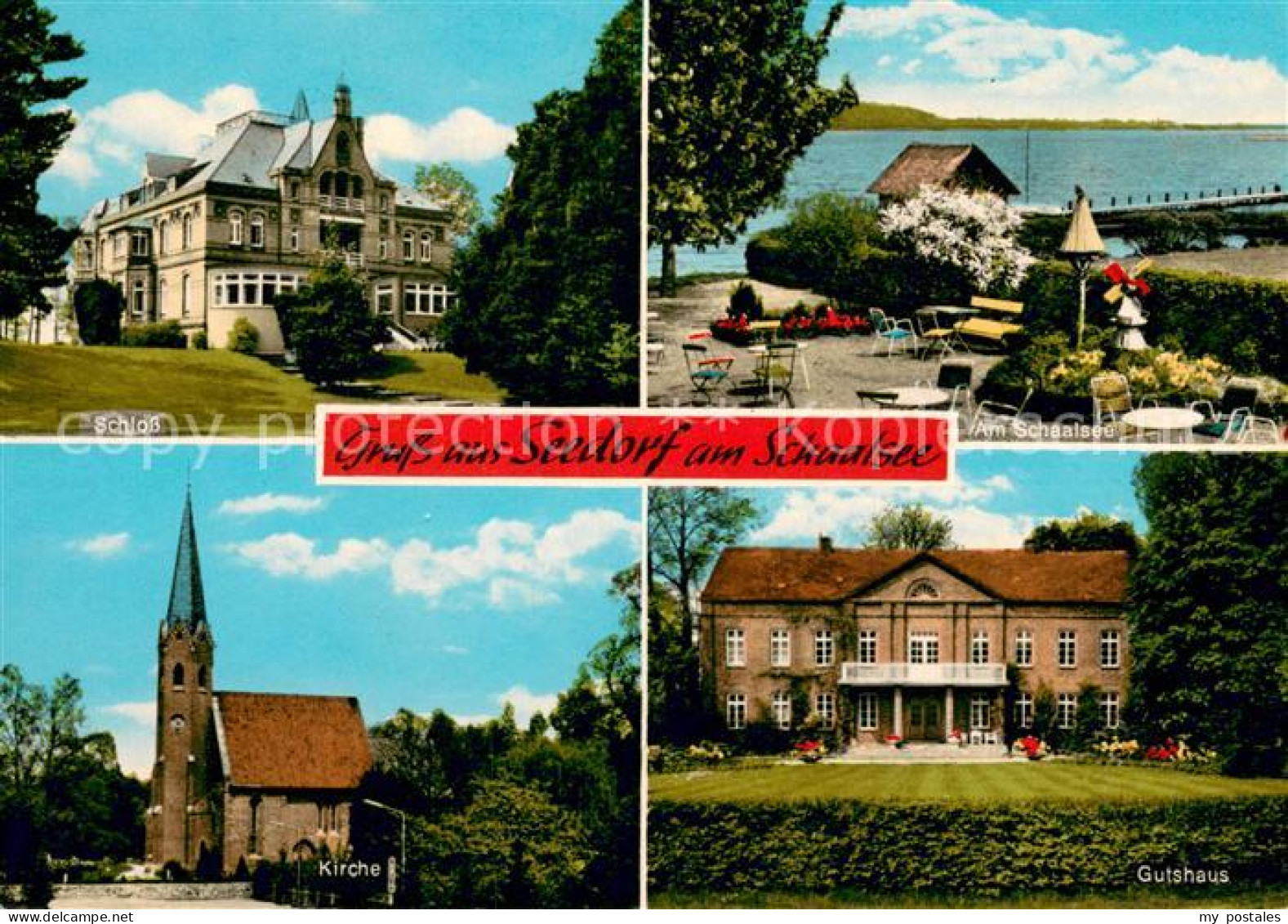 Seedorf Schaalsee Schloss Seepartie Kirche Gutshaus