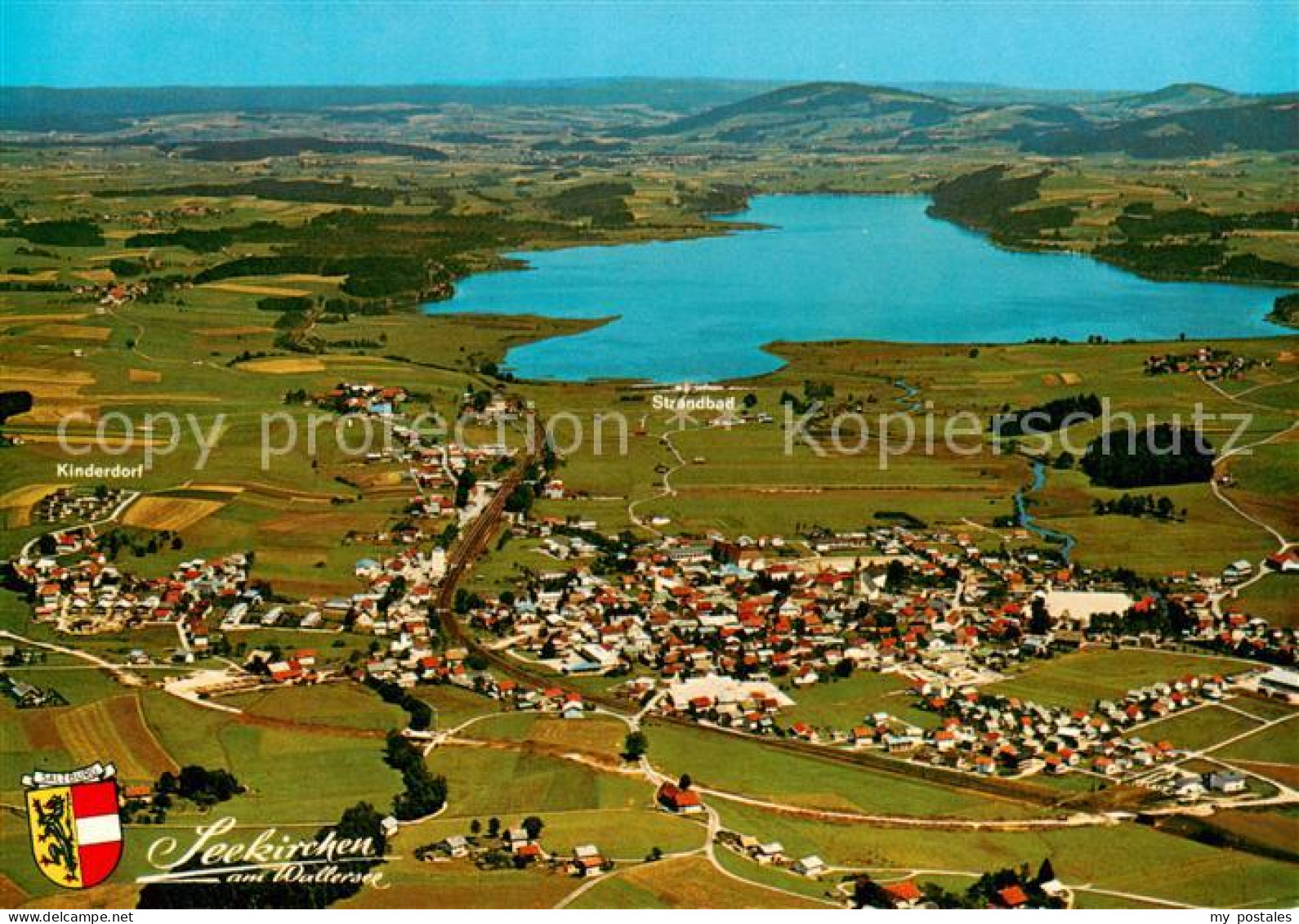 Seekirchen Wallersee AT Fliegeraufnahme