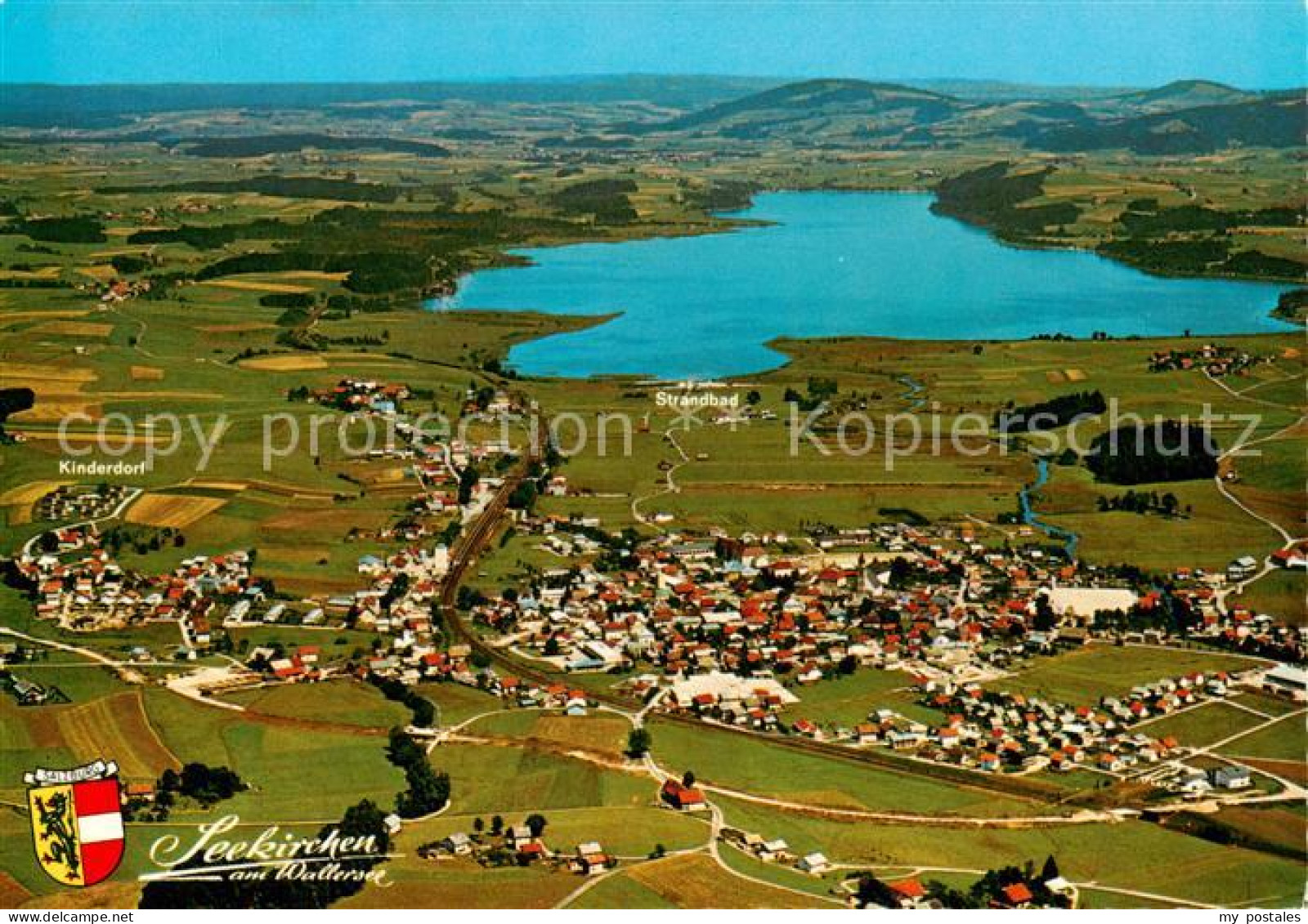 Seekirchen Wallersee AT Fliegeraufnahme