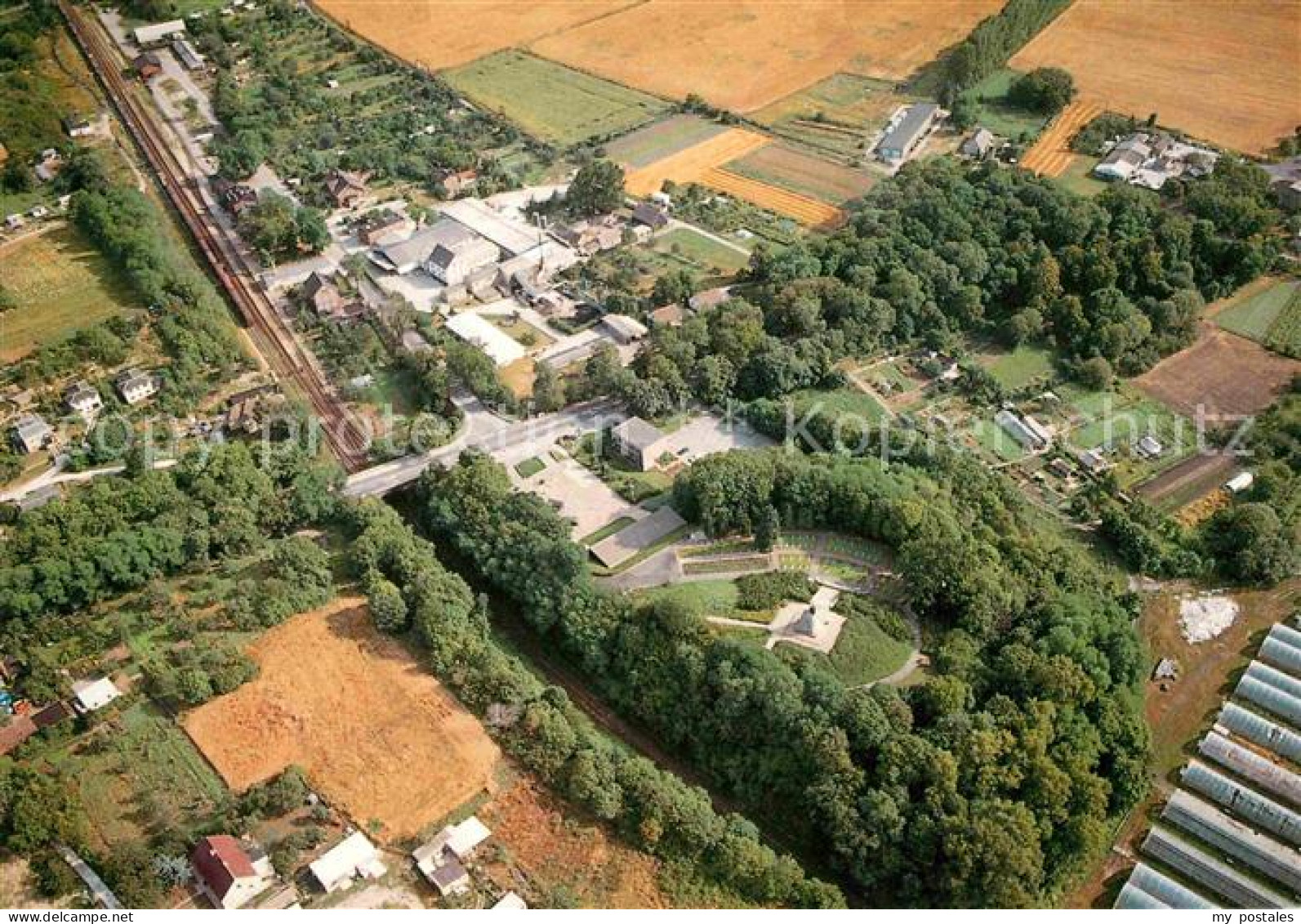 Seelow Maerkisch-Oderland Brandenburg Fliegeraufnahme Land Brandenburg