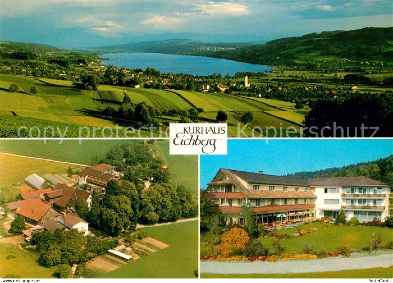 Seengen AG Kurhaus Eichberg Landschaftspanorama Hallwilersee