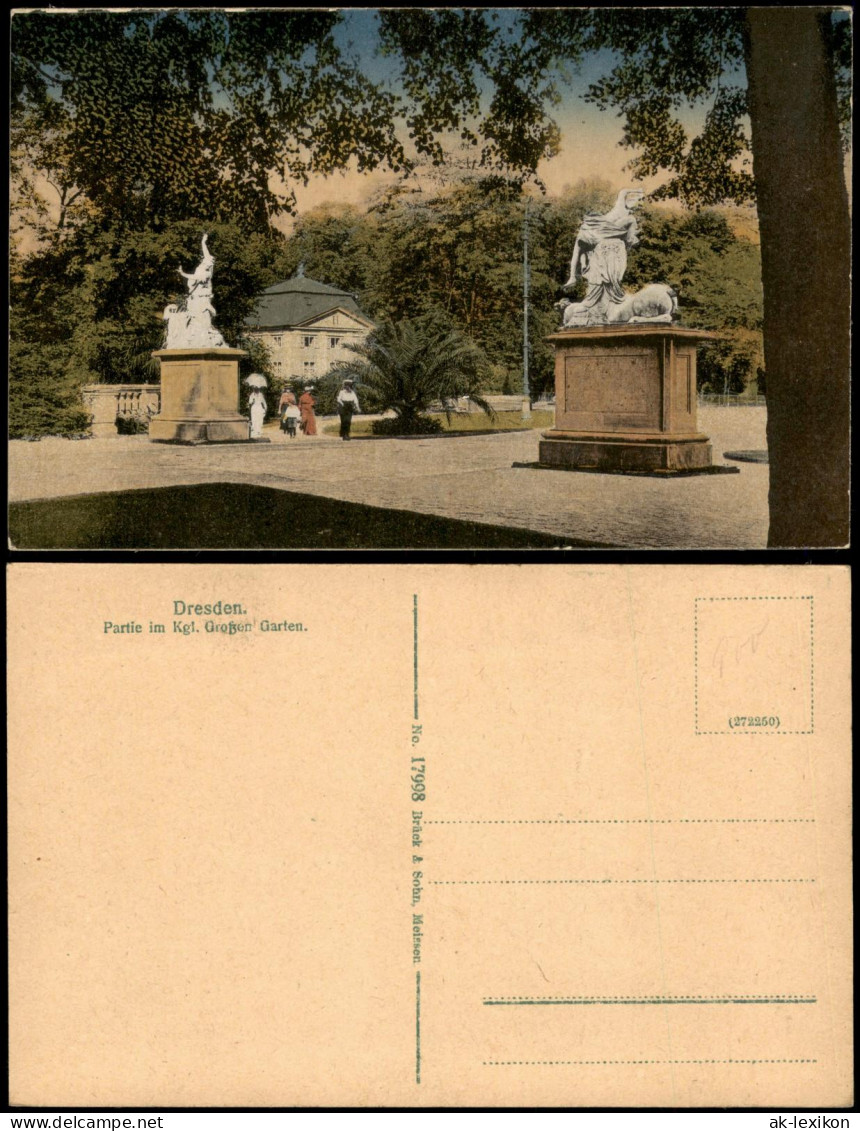 Seevorstadt-Ost/Großer Garten-Dresden Partie im Kgl. Großen Garten. 1914