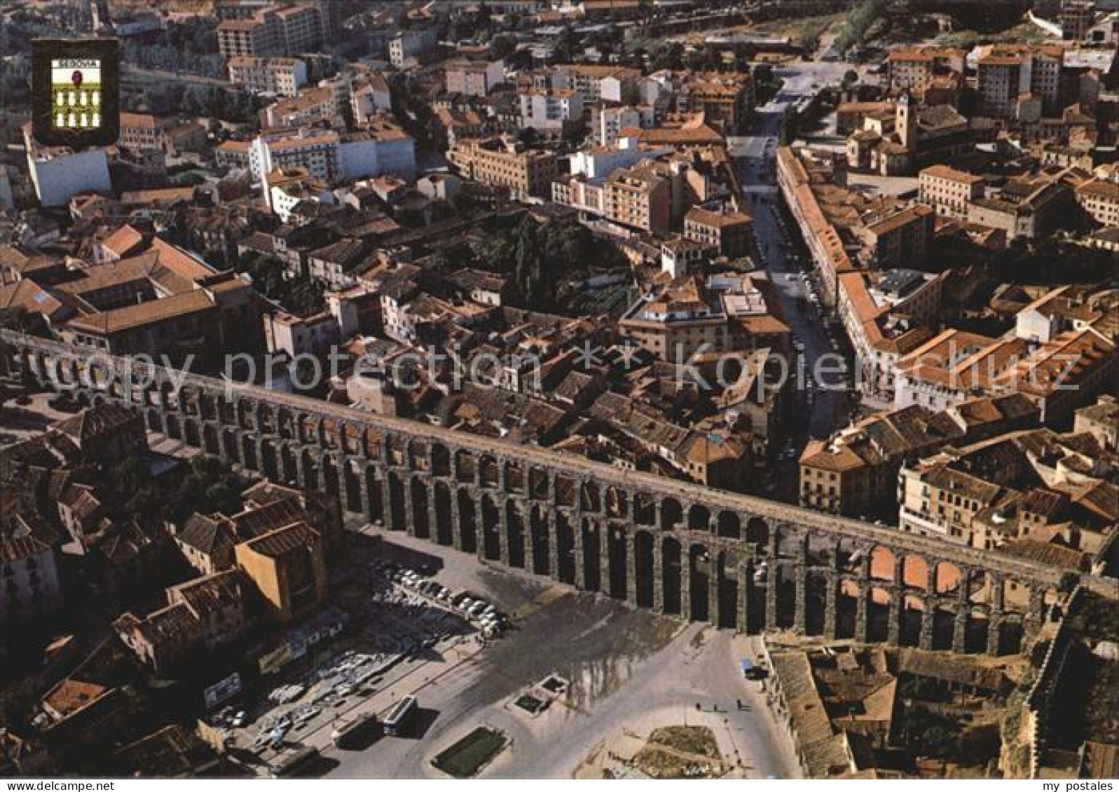 Segovia Acueducto vista aerea