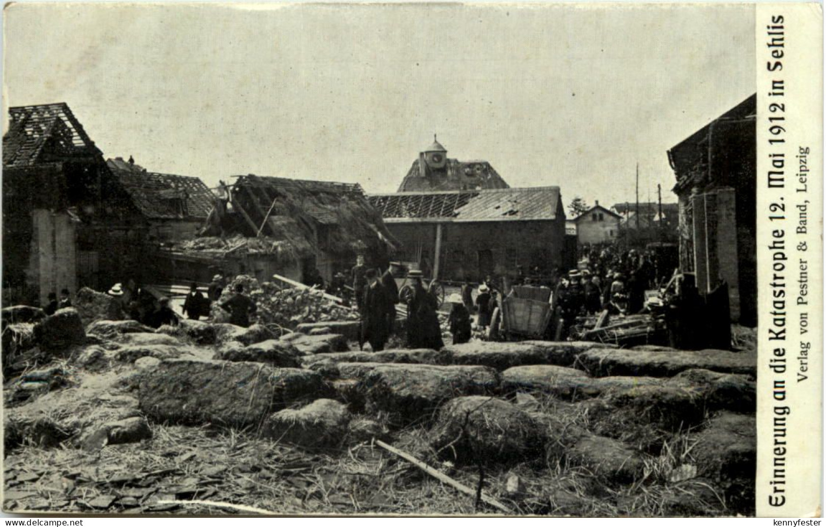 Sehlis bei Taucha - Sturm Katastrophe 1912