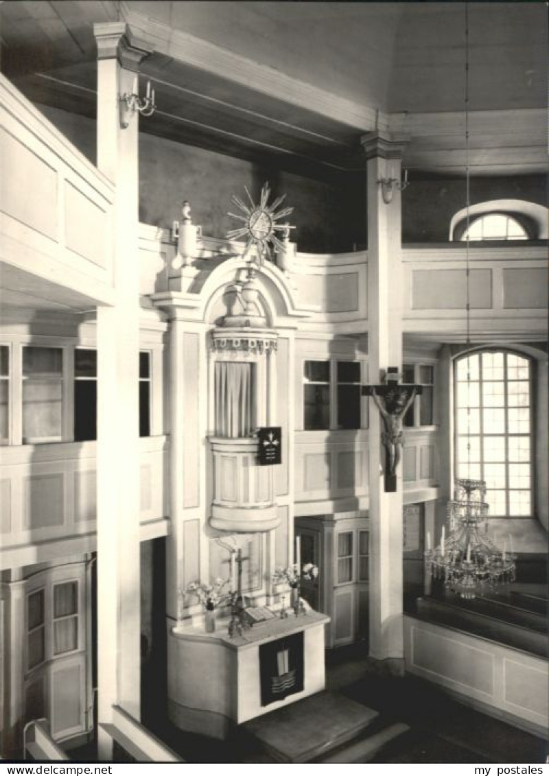 Seiffen Erzgebirge Seiffen Rundkirche Kanzelaltar