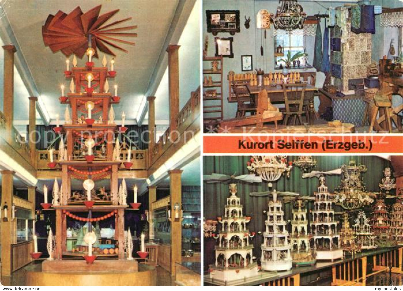 Seiffen Erzgebirge Spielzeugmuseum Pyramide Spielzeugmacher Stube Pyramiden und