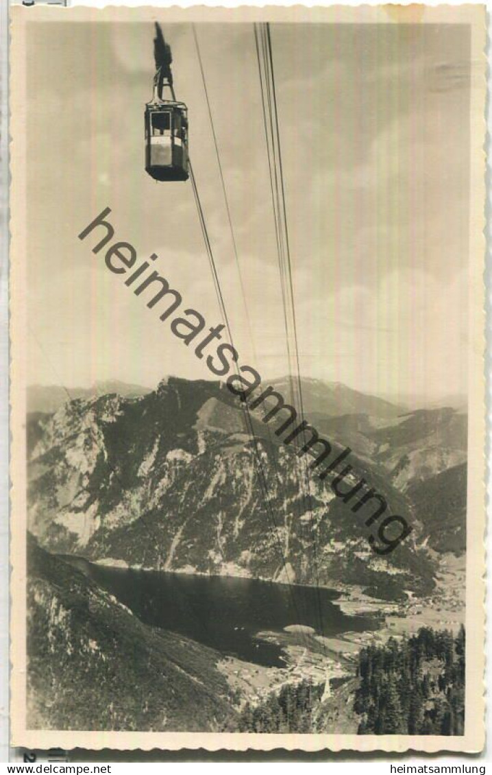 Seilbahn Ebensee Feuerkogel - Blick auf Ebensee und Traunsee - Foto-Ansichtskarte - Verlag Erich Bährendt Bad Jschl