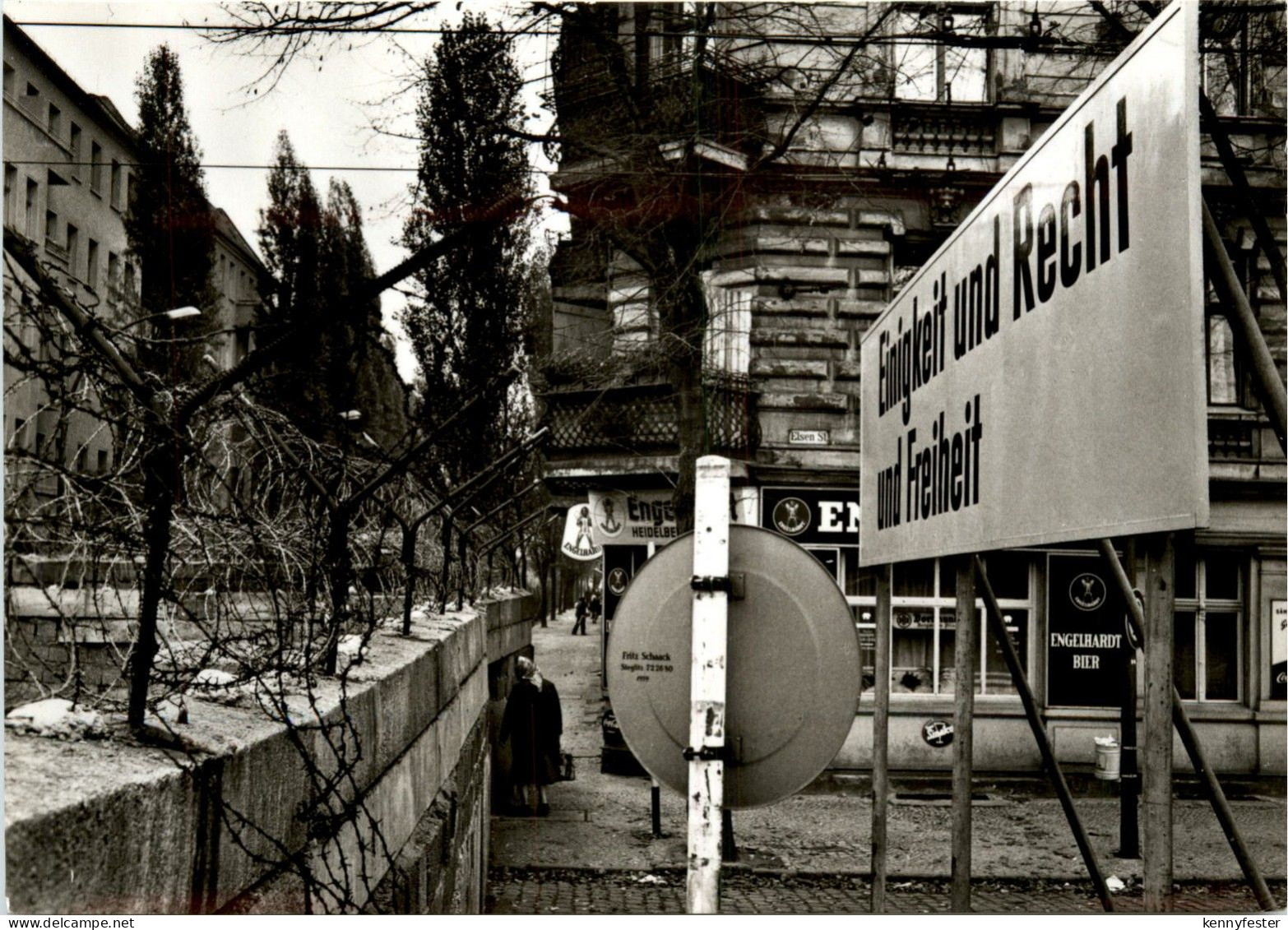 Sektorengrenze in Berlin Neukölln