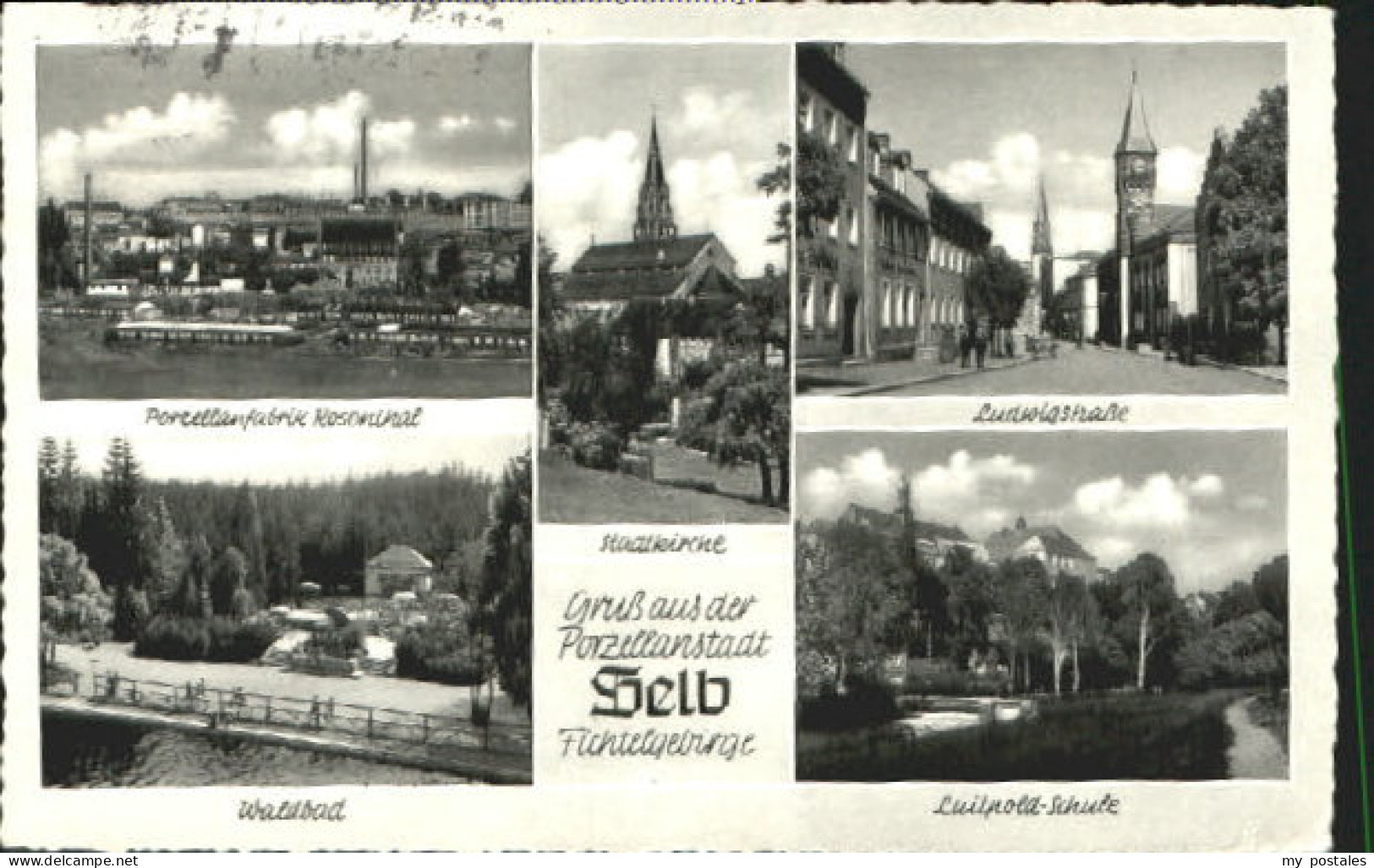 Selb Fabrik Bad Schule x 1956