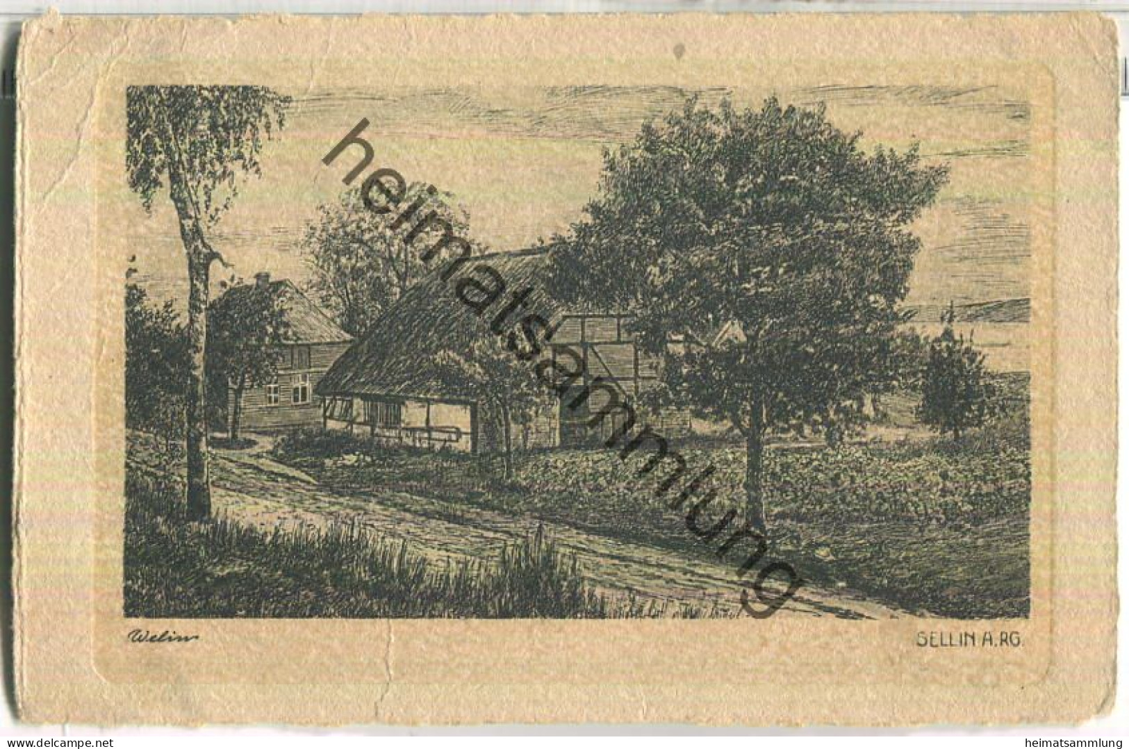Sellin - Künstlerkarte Welin - Verlag Marie Ritter Sellin