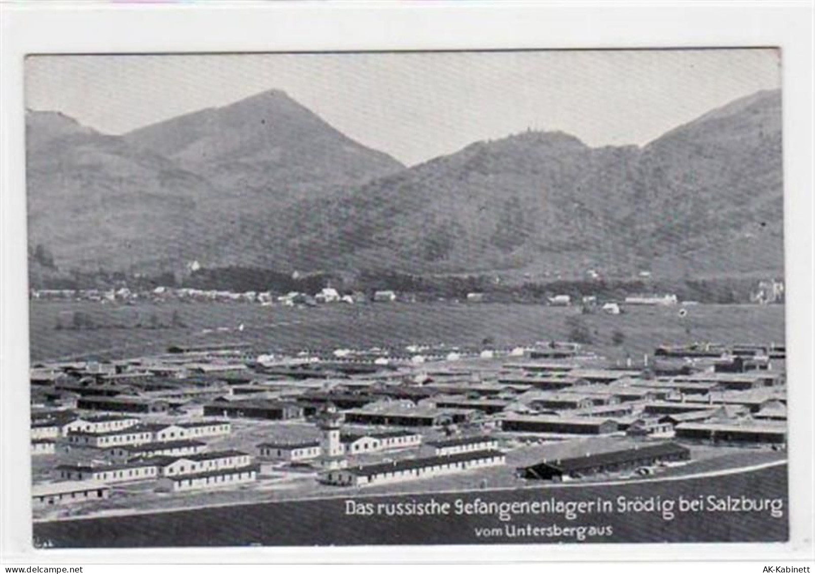 Seltene Grödig bei Salzburg. russische Gefangenenlager vom Untersberg au... - 39015730