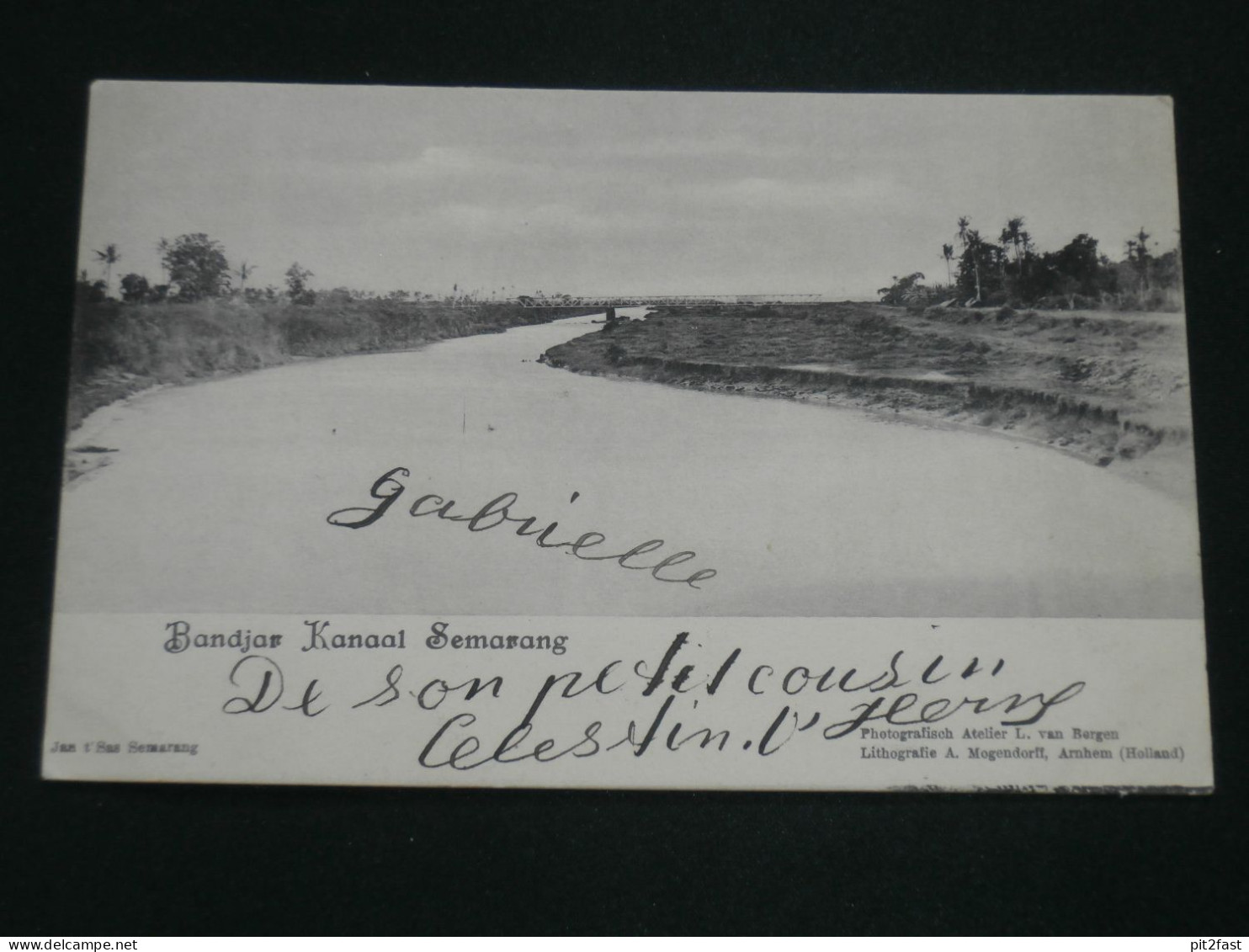 Semarang auf Java , ca. 1910 , Bandjaar Kanaal , Indonesien , Indonesia , Ansichtskarte , AK , CPA !!