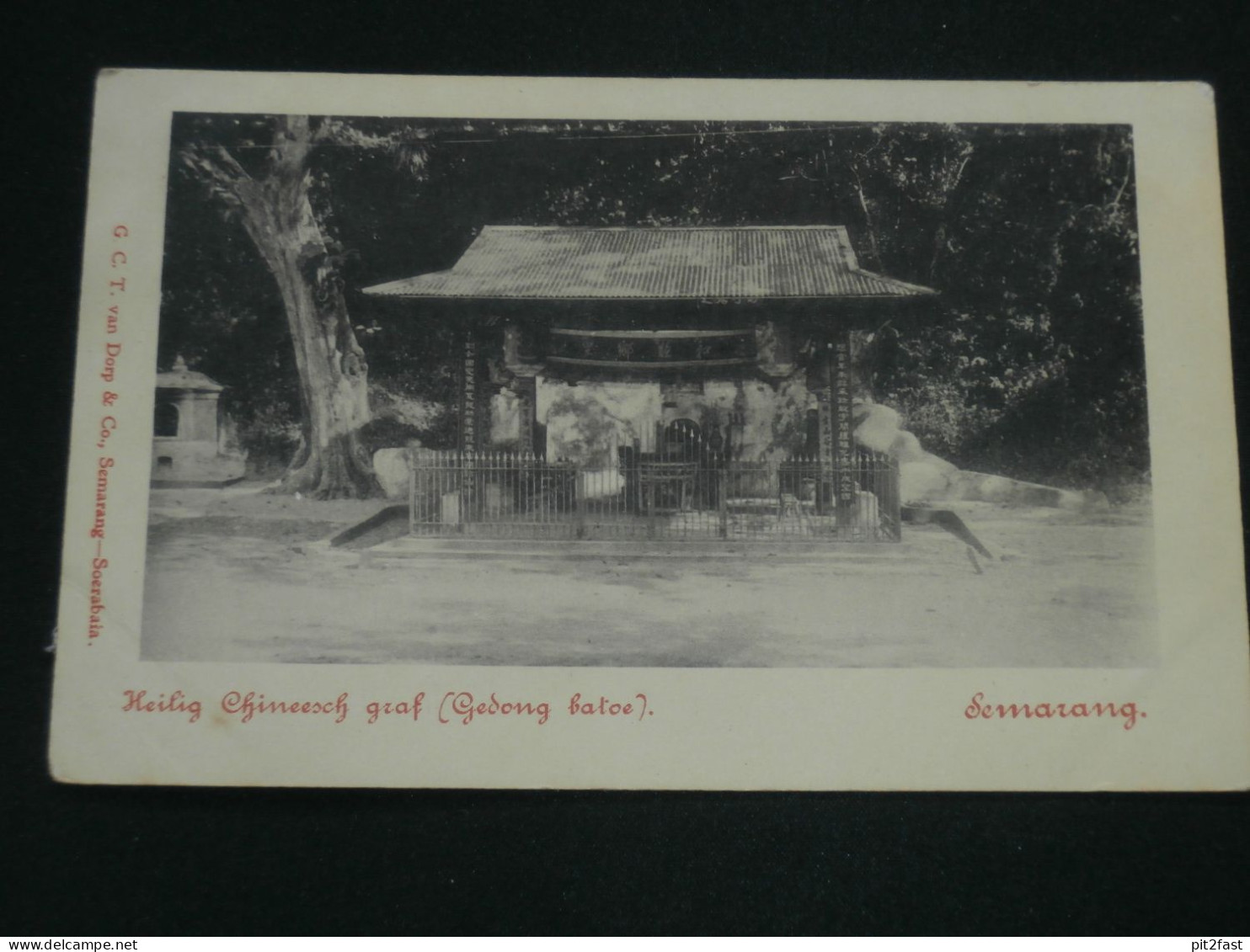 Semarang auf Java , ca. 1910 , chinesisches Grab , Indonesien , Indonesia , Ansichtskarte , AK , CPA !!