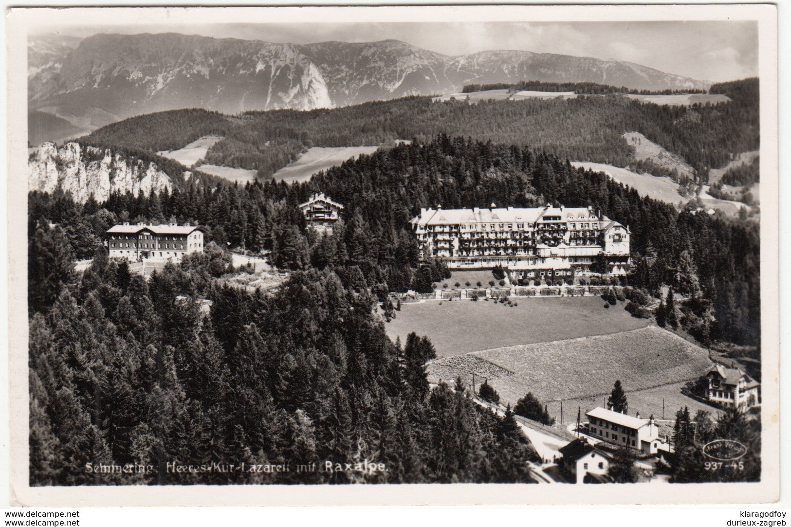 Semmering old postcard travelled 1941 Berlin Pmk b170720