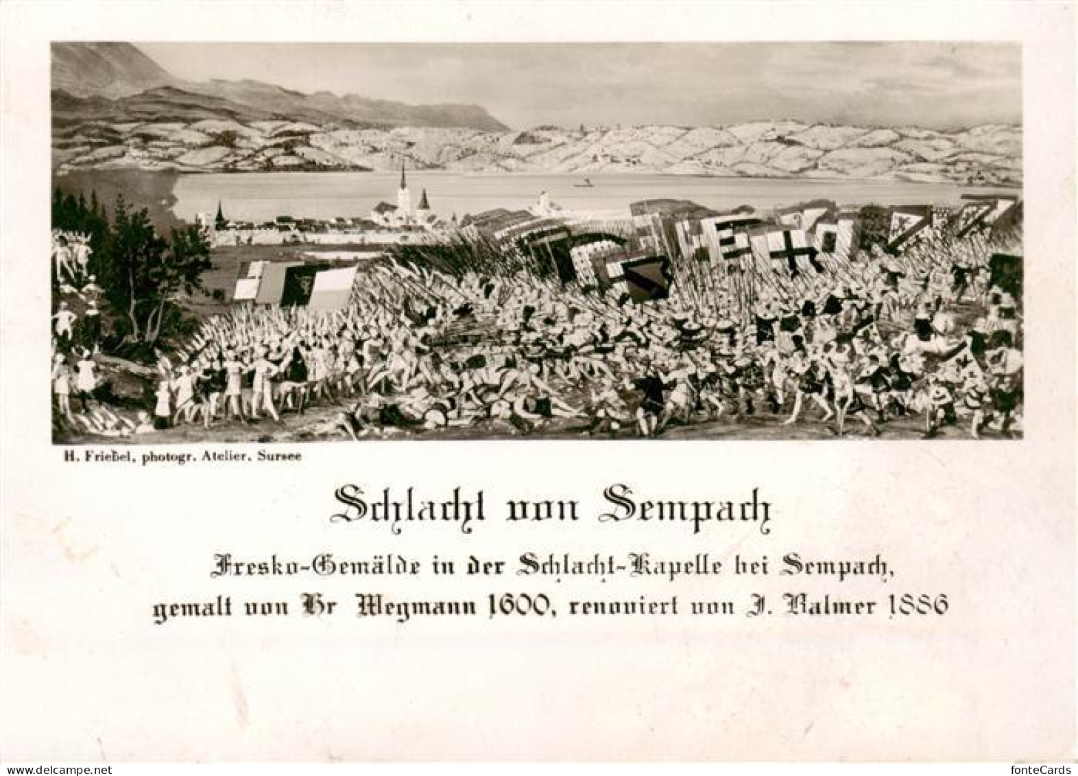 Sempach LU Schlacht von Sempach Gemaelde