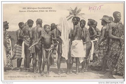 CPA SENEGAL - DANSE D'INDIGENES CHEZ LES EBRIES