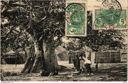 PC SENEGAL SENEGAL UN VILLAGE FORTIER (a76511)