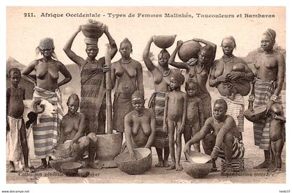 Sénégal - Types de femmes Malinkés, Toucouleurs et Bambaras