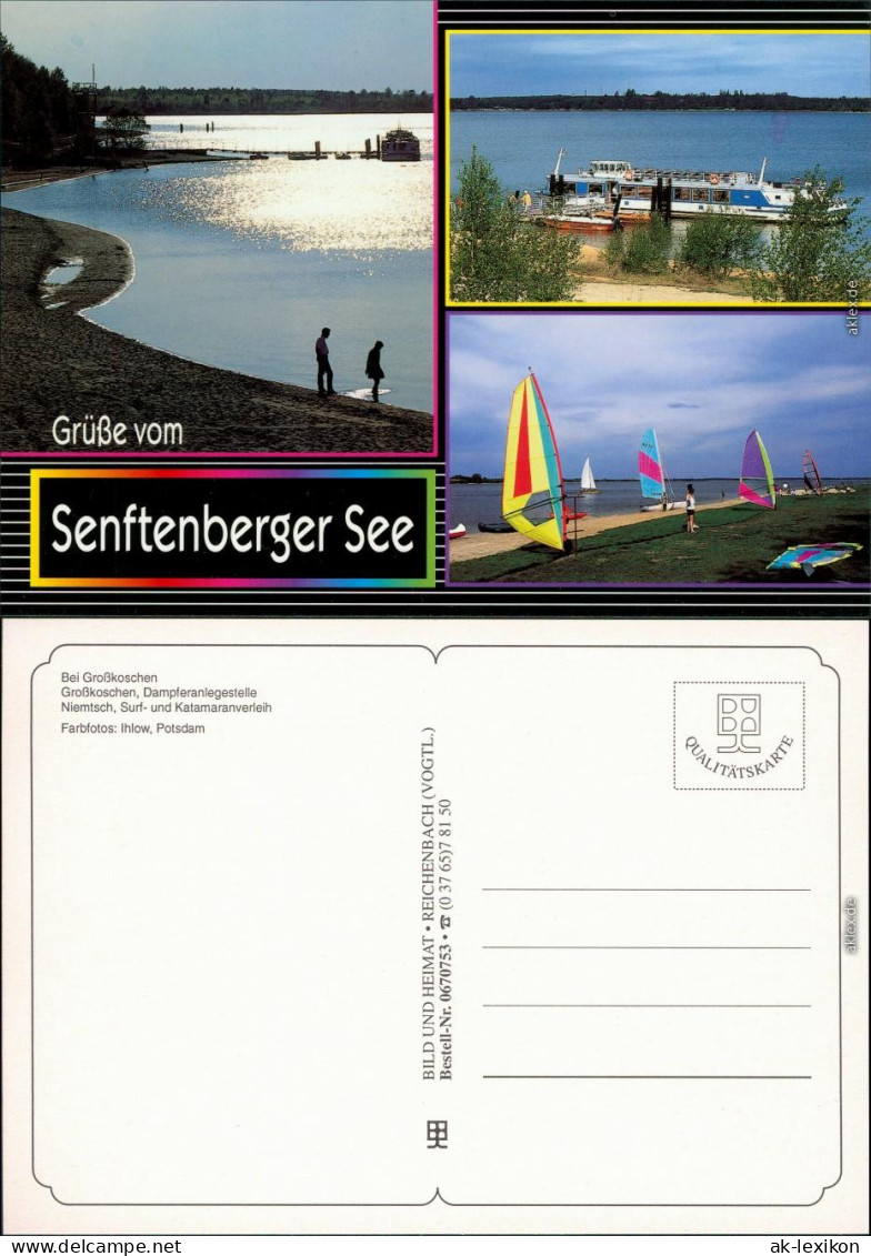 Senftenberg (Niederlausitz) Dampferanlegestelle, Surf-  Katamaranverleih 1995