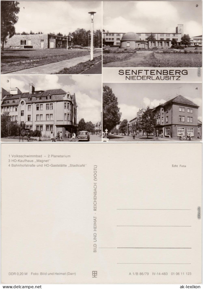 Senftenberg  Schwimmbad, Planetarium Kaufhaus, Bahnhofstraße