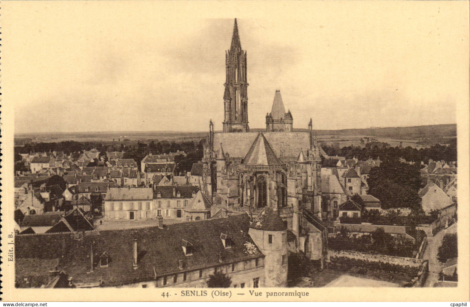 Senlis CPA Vue panoramique