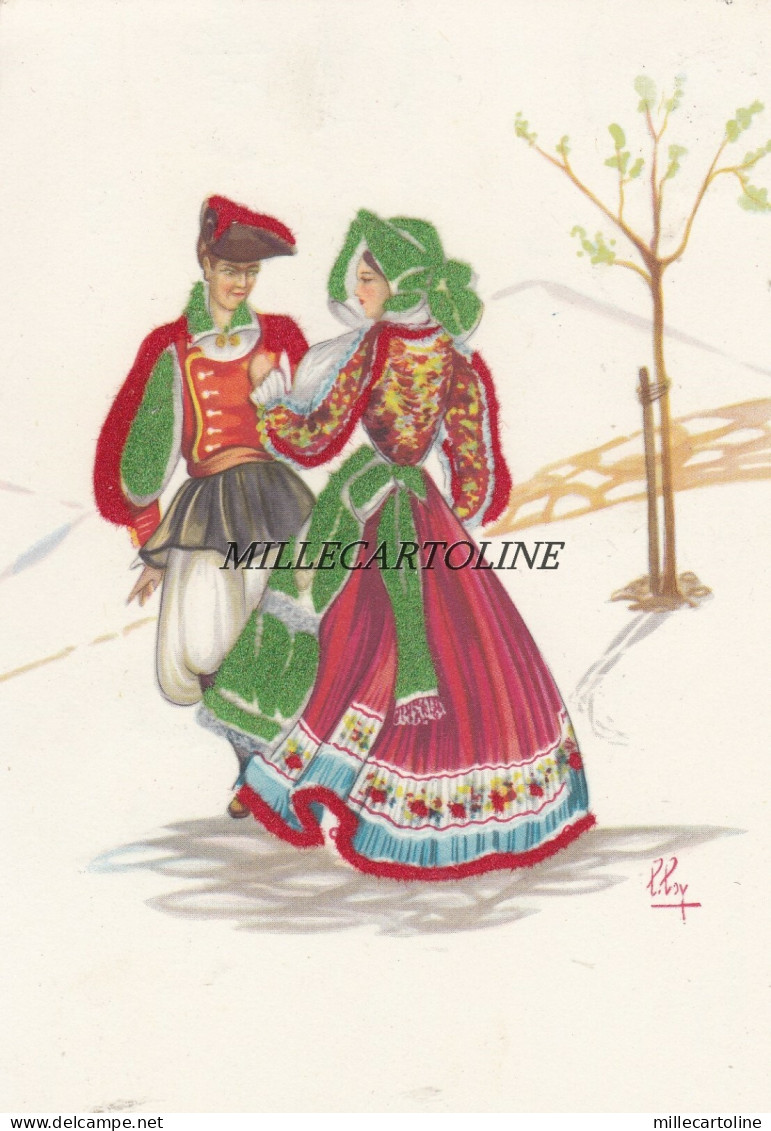 SENNORI: Costumi di Sardegna - (costume in panno)   1959