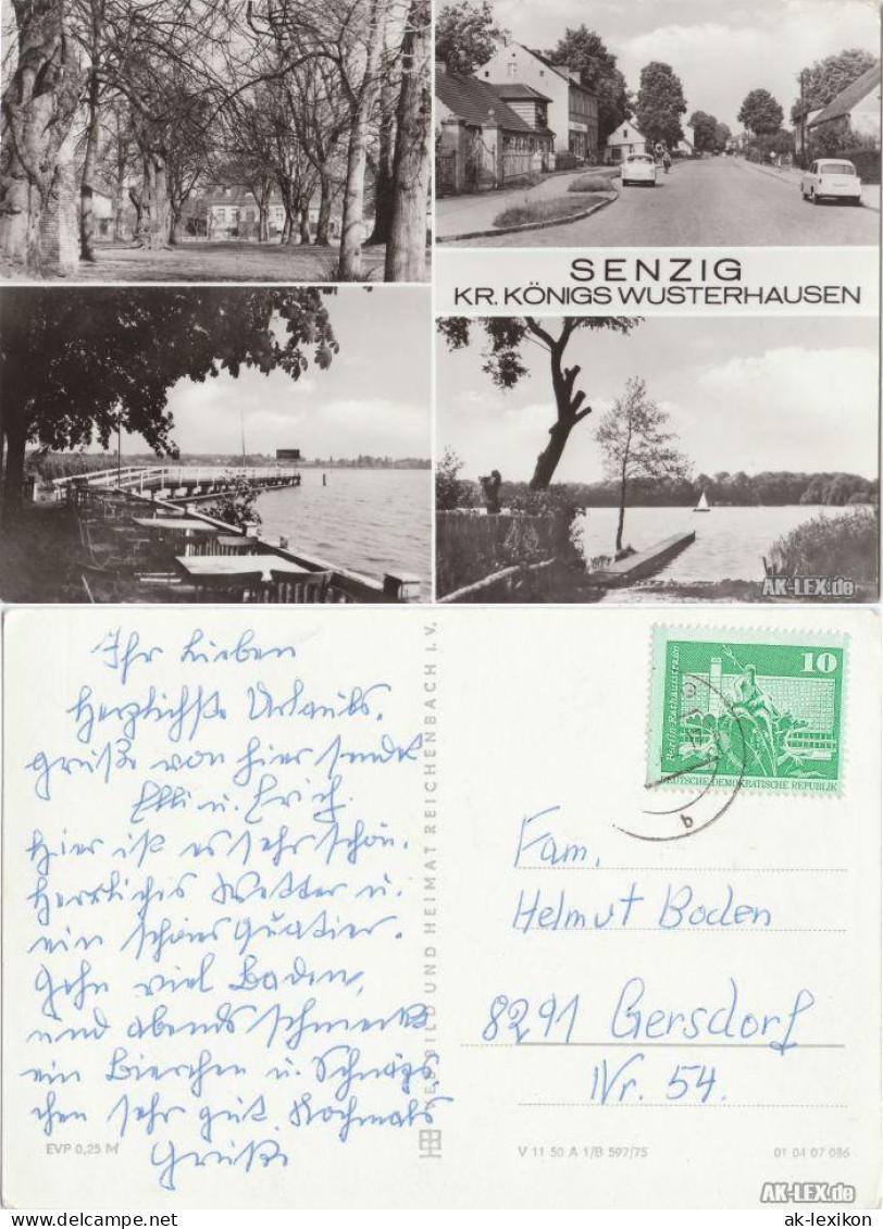 Senzig-Königs Wusterhausen See, Anleger, Straße mit Gasthaus 1975